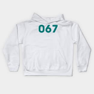 Player Number 067 Squad The Game Kids Hoodie